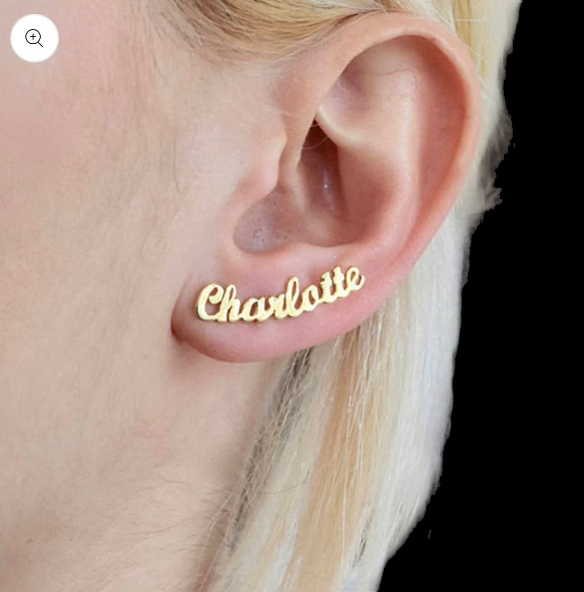Stainless Steel Personalized Name Earrings For